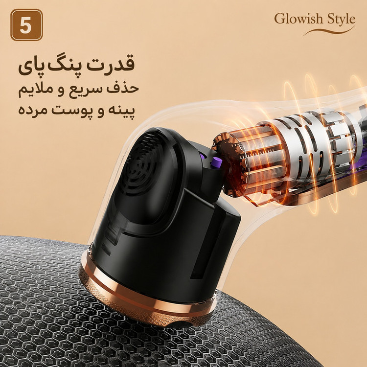 سنگ پا برقی گلویش استایل مدل WF-12 به همراه 2 عدد سری یدک