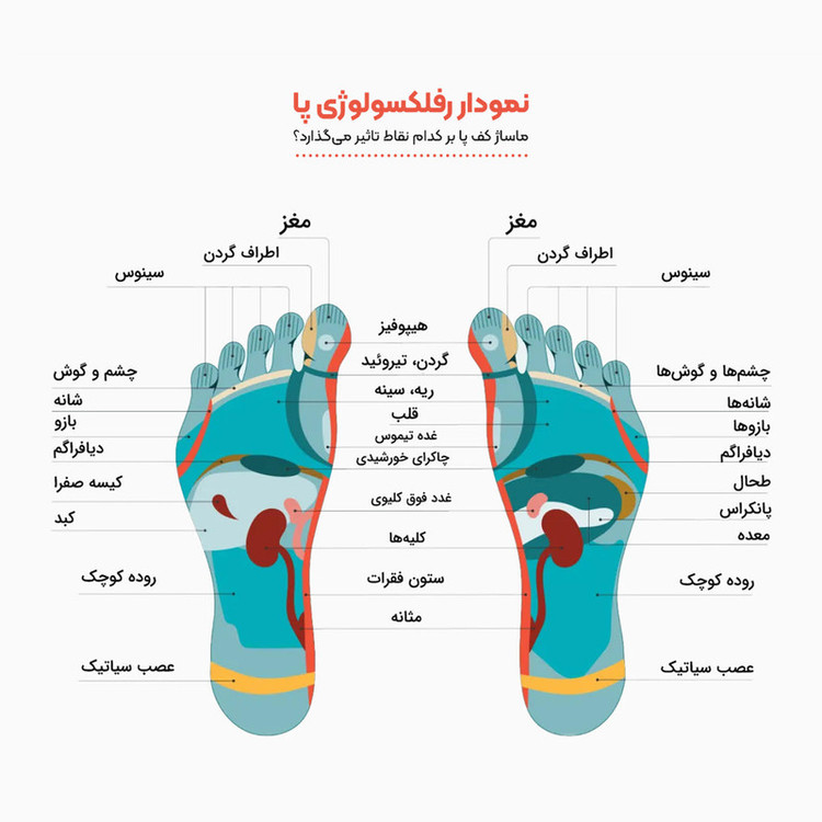 ماساژور کف پا تن زیب مدل فومی