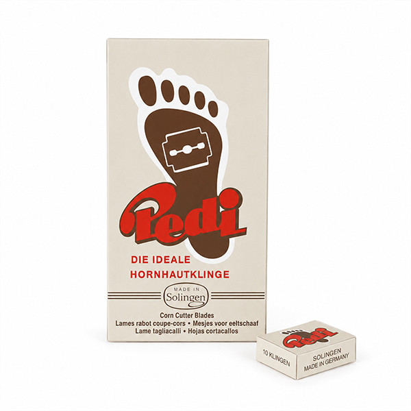 تیغ یدک کف پا زولینگن مدل Pedi بسته 100 عددی