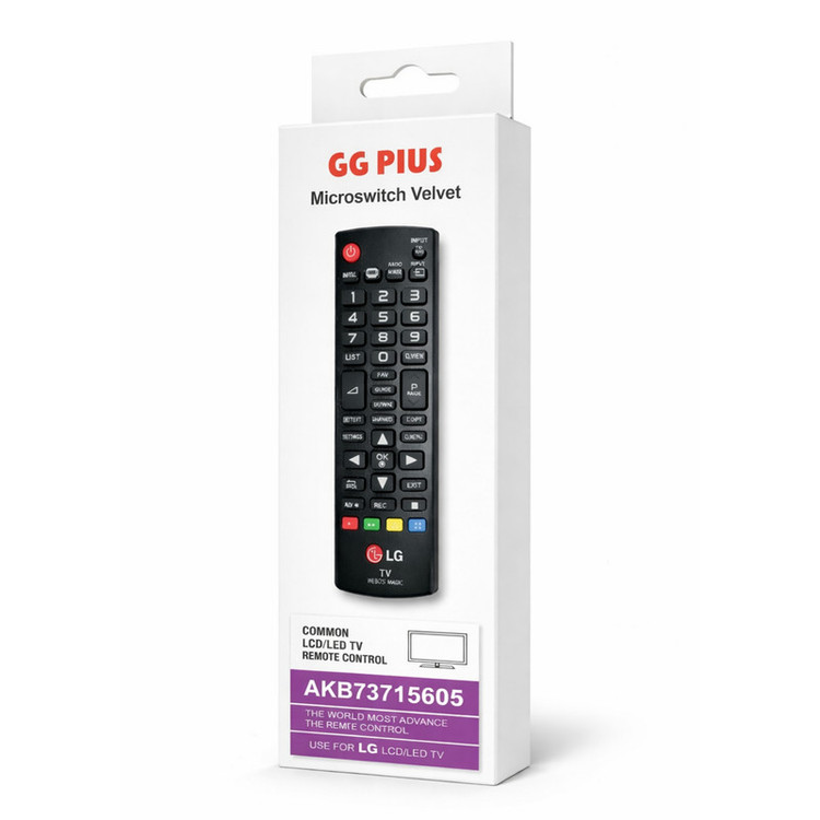 ریموت کنترل تلویزیون GG Plus مناسب برای تلویزیون های ال جی مدل Microswitch Velvet