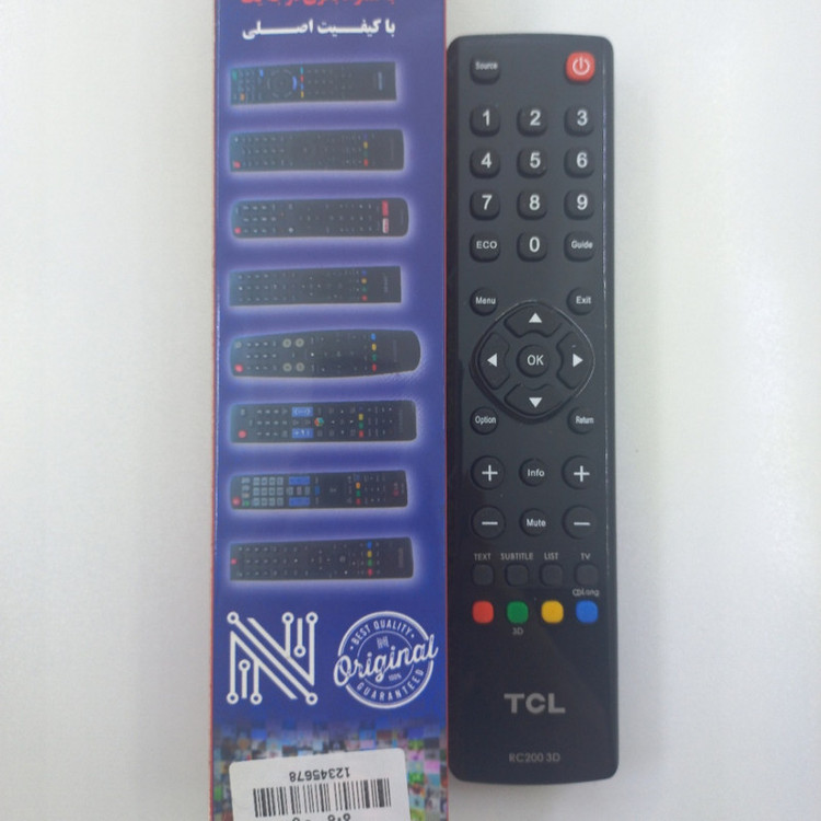 ریموت کنترل تلویزیون تی سی ال مدل ak 8678