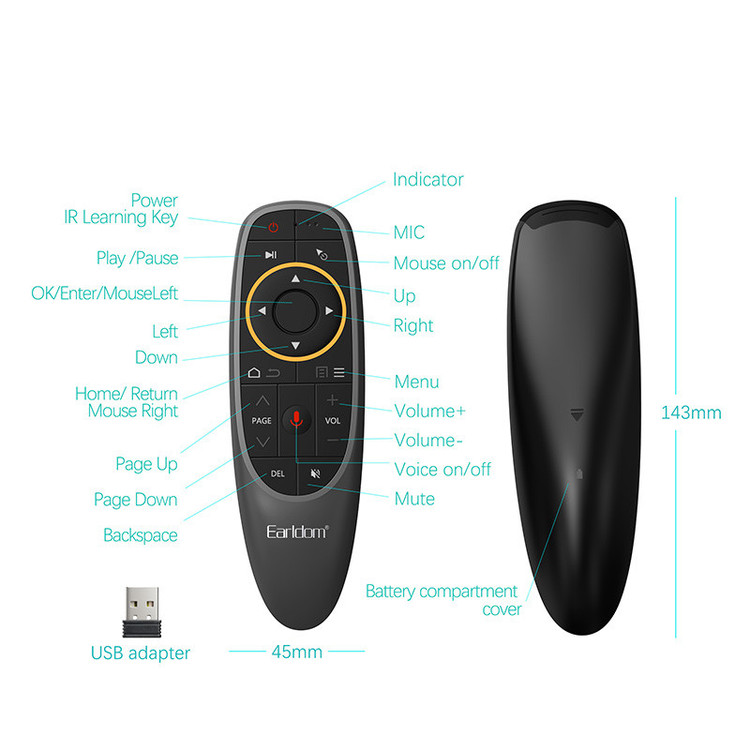 ریموت کنترل ارلدام مدل ET-RM01