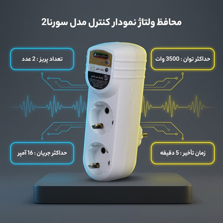 محافظ ولتاژ نمودار کنترل مدل سورنا2 کد M 129