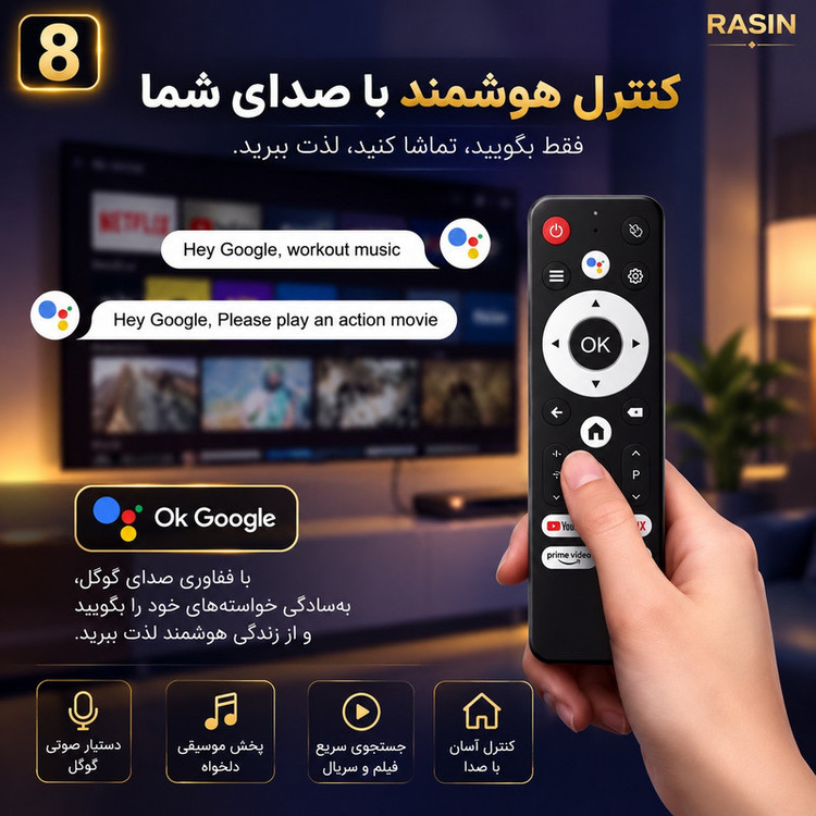 اندروید باکس راسین مدل S2 8/2GB