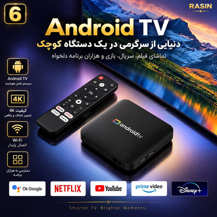 اندروید باکس راسین مدل S2 8/2GB