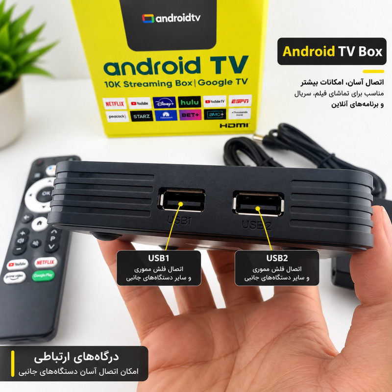 اندروید باکس راسین مدل S2 8/2GB