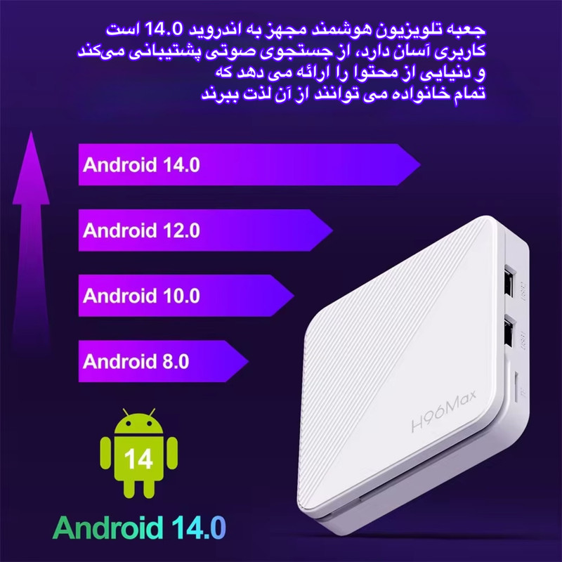 اندروید باکس اچ 96 مدل مکس 16/2GB