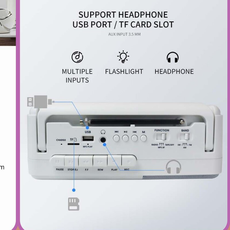 رادیو اسپیکر پوکسینگ
مدل PX-680BT کاست خور