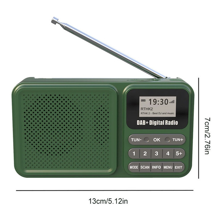 رادیو FM مدل DAB-P11 دارای خروجی هدفون