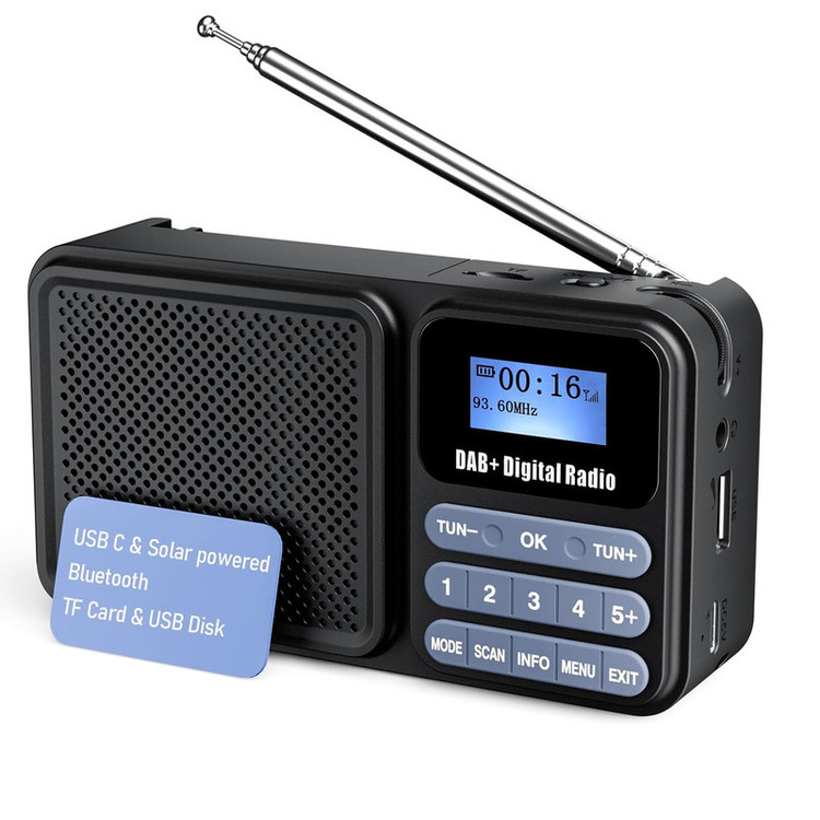 رادیو FM مدل DAB-P11 دارای خروجی هدفون