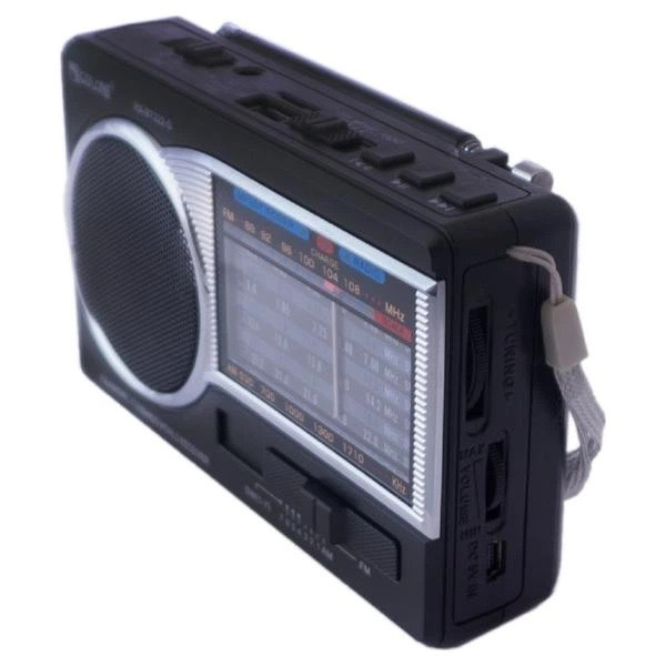 رادیو جیبی گولون مدل RX-BT222-S دارای بلوتوث و پنل خورشیدی سیار