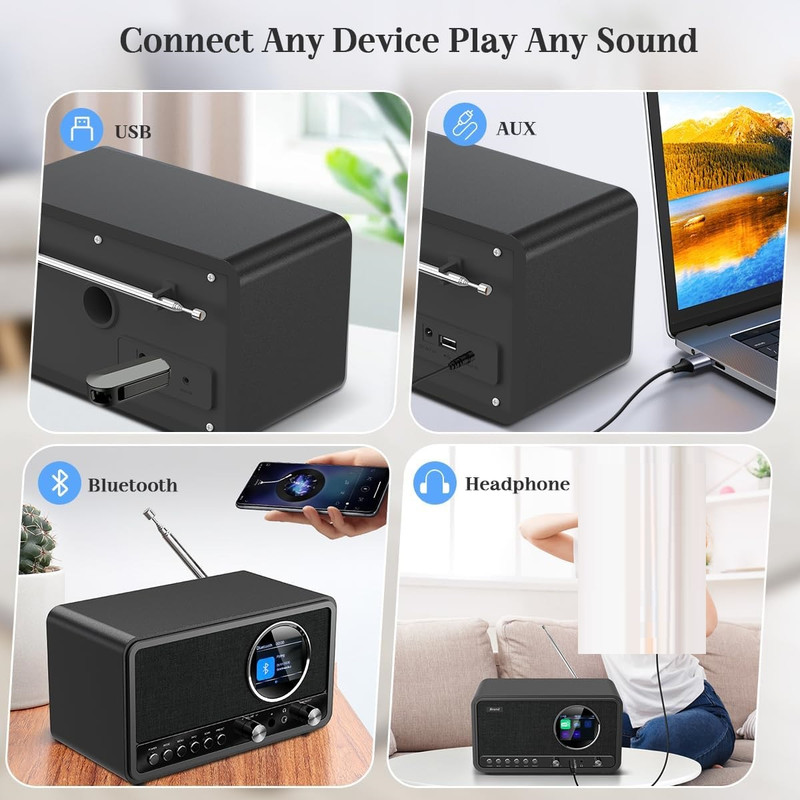 رادیو اسپیکر FM مدل D-05 دارای پورت USB