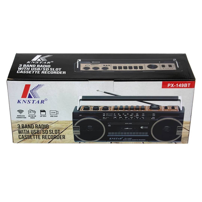رادیو اسپیکر FM کی ان استار مدل کاست خور px-149Bt دارای پورت USB