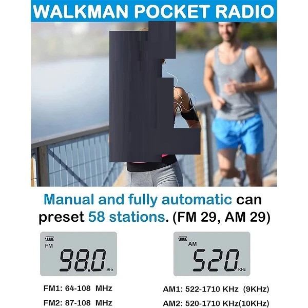 رادیو FM،AM کووی مدل HRD-103