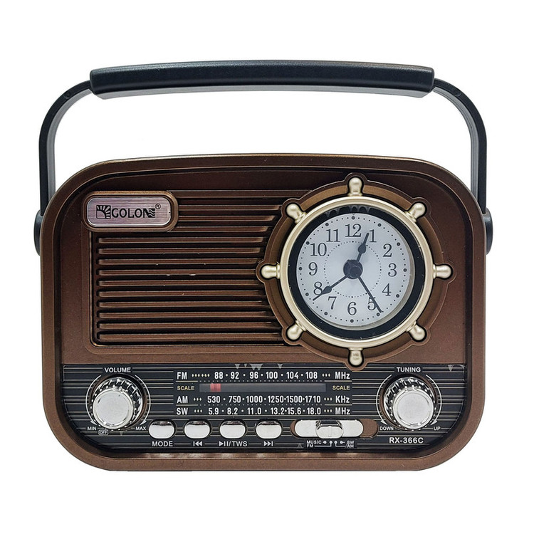 رادیو FM، AM، SW گولون مدل RX-366C دارای پورت USB