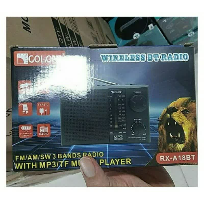 رادیو اسپیکر FM، AM، SW گولون مدل RX-A18BT دارای پورت USB