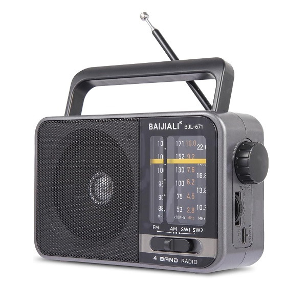 رادیو FM/AM/SW1/SW2 بایجیالی مدل L-671 دارای درگاه ارتباط شارژ Type c