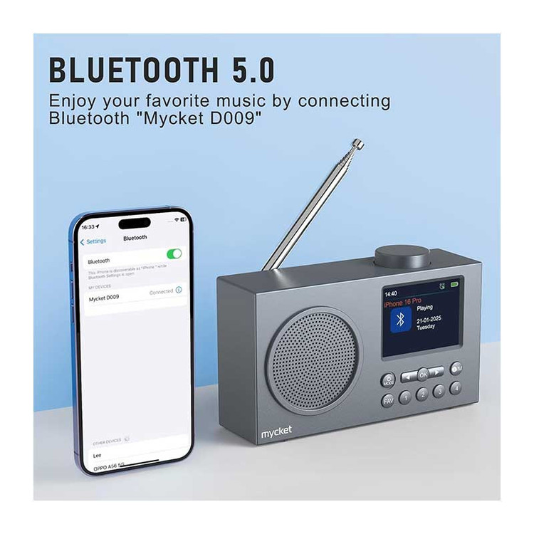 رادیو اسپیکر FM مایکت مدل Hs-d009 دارای Bluetooth