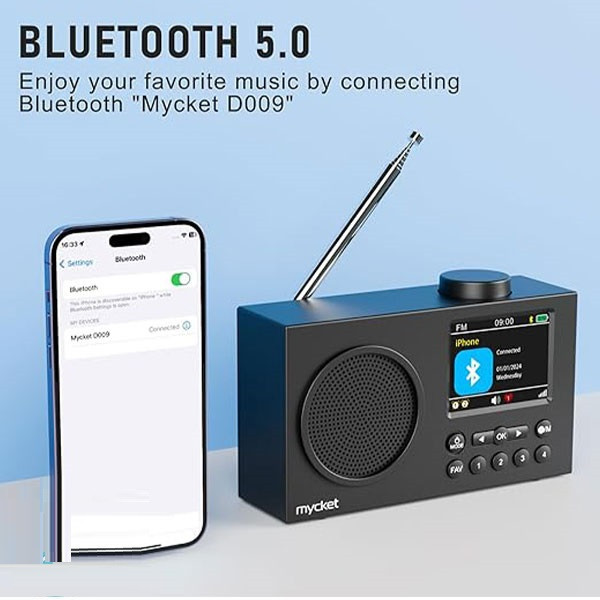 رادیو اسپیکر FM مایکت مدل Hs-d009 دارای Bluetooth