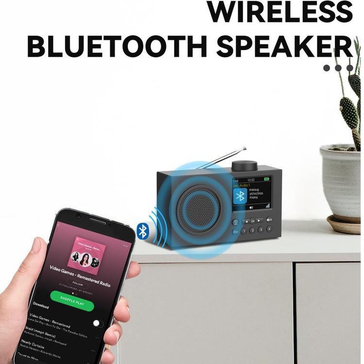 رادیو اسپیکر FM مایکت مدل Hs-d009 دارای Bluetooth