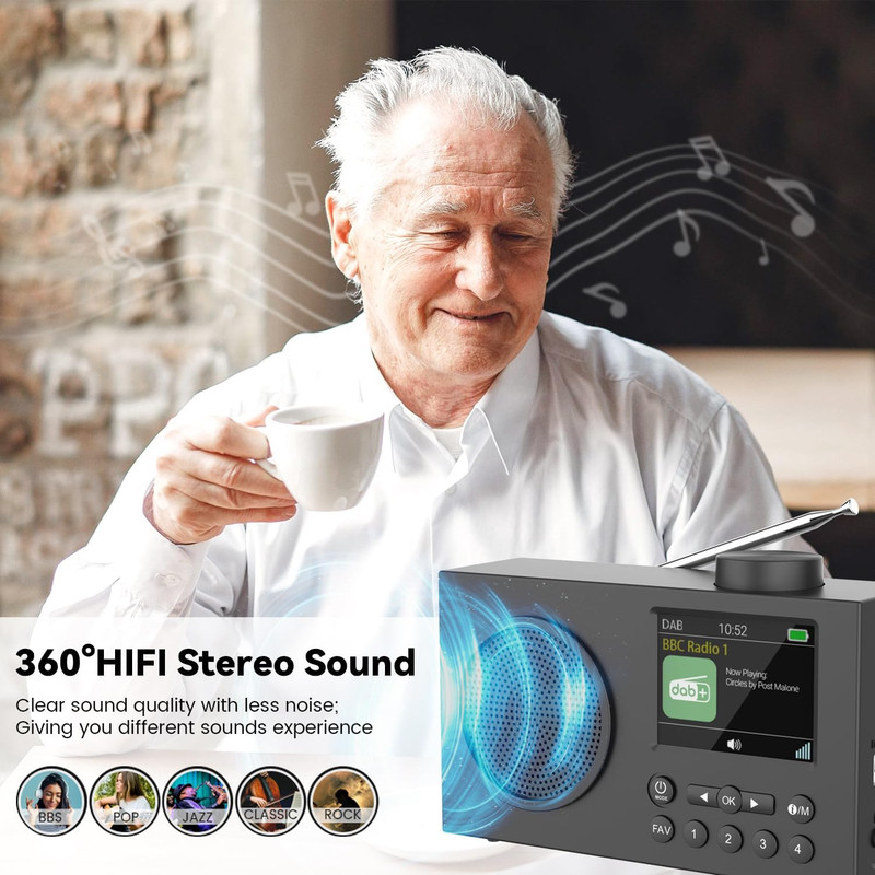 رادیو اسپیکر FM مایکت مدل Hs-d009 دارای Bluetooth