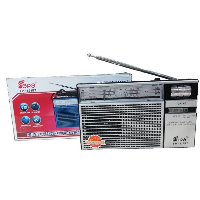 رادیو FM، SW، AM فپه مدل FP-1823BT دارای پورت USB