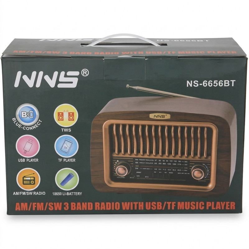 رادیو SW مدل NS-6656 BT دارای پورت USB