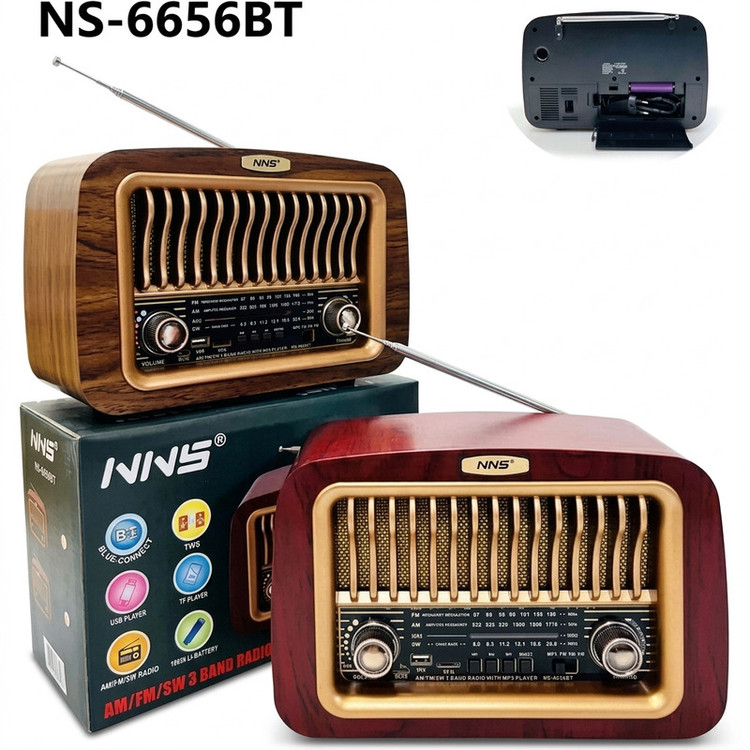 رادیو SW مدل NS-6656 BT دارای پورت USB