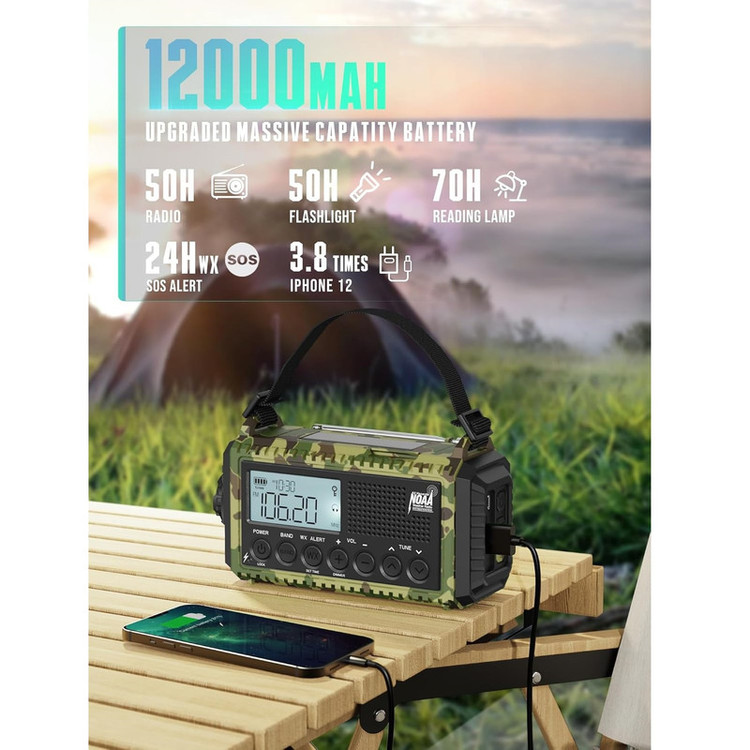 رادیو FM، AM، SW مدل CR-1009 دارای پورت USB