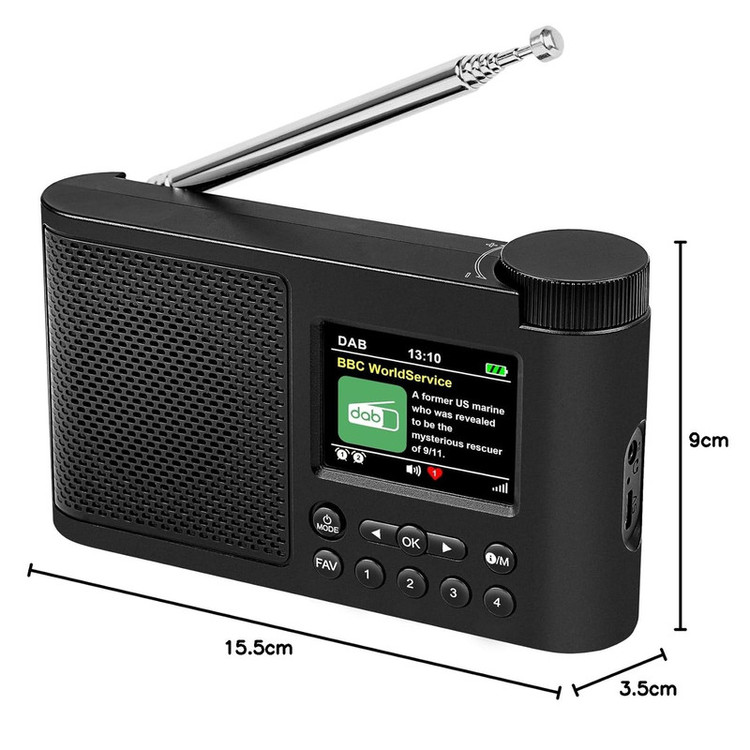 رادیو FM مدل O1201F4585 دارای خروجی هدفون
