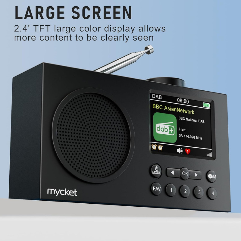رادیو DAB/DAB+/FM مدل X-HS-D009-6 دارای درگاه ارتباطی Bluetooth