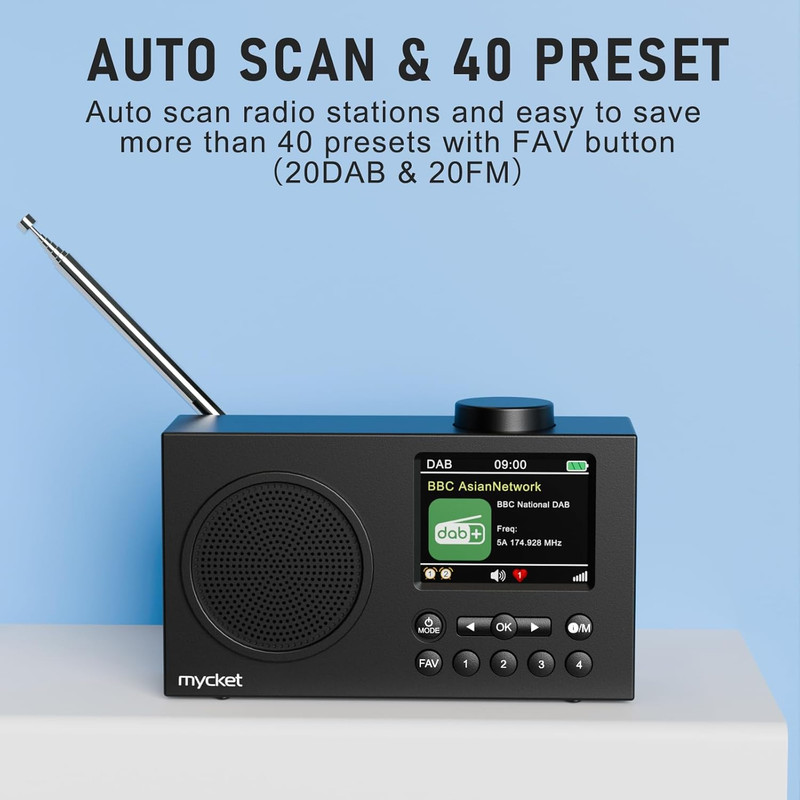 رادیو DAB/DAB+/FM مدل X-HS-D009-6 دارای درگاه ارتباطی Bluetooth