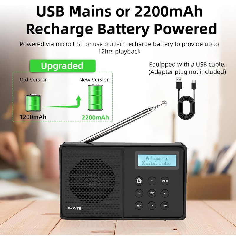 رادیو FM مدل B01 دارای پورت USB