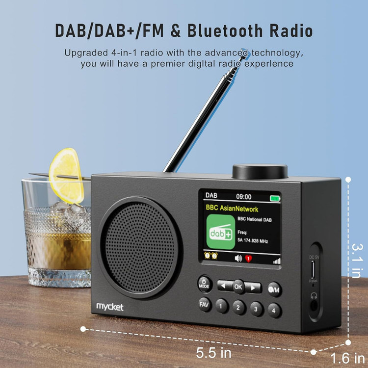 رادیو اسپیکر FM، AM مدل XXX-HS-D009-666 دارای Bluetooth