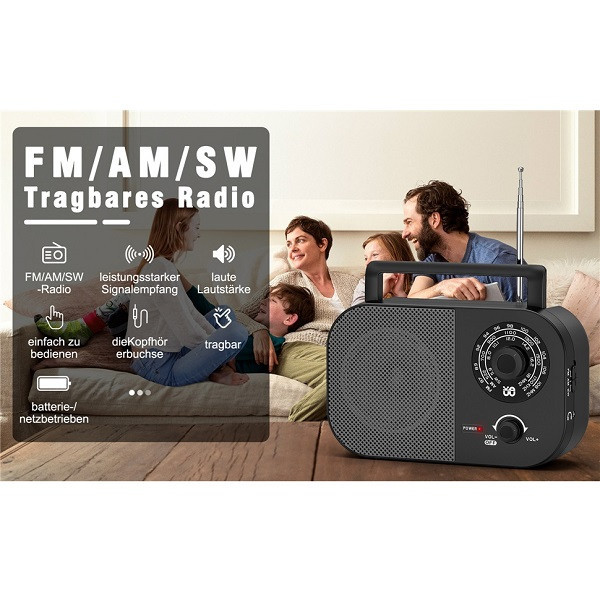رادیو AM, FM, SW مدل W-912