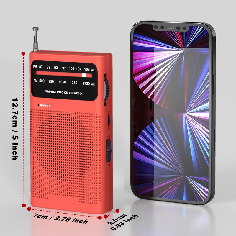 رادیو FM، AM مدل W-905 دارای خروجی هدفون