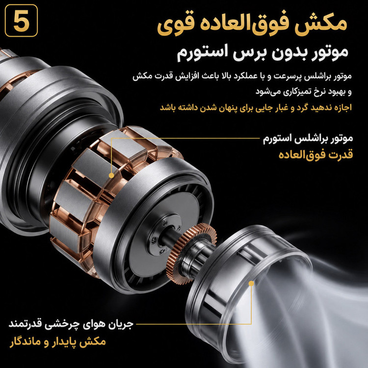 جارو شارژی و دمنده سویتو مدل ST-6687BPlus