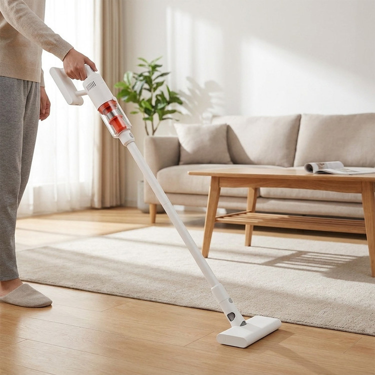 جارو شارژی عصایی شیائومی مدل vacuum cleaner p30 E204 با مکش 22000 پاسکال، شارژدهی 40 دقیقه و فیلتراسیون 5 مرحلهای