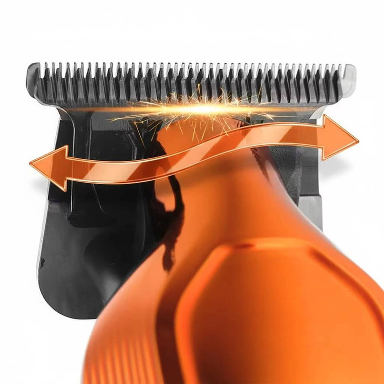ماشین اصلاح موی صورت شارژی پرو وکس مدل VX-6100 با تیغه استیل ضد زنگ، قابلیت تنظیم سرعت، نمایشگر میزان شارژ، طراحی ارگونومیک، باتری قابل شارژ، پورت تایپ سی، همراه با سری یدک، روغن، برس تمیزکننده و شانه