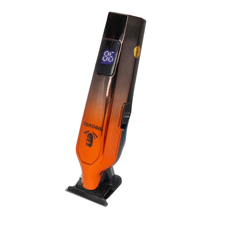 ماشین اصلاح موی صورت شارژی پرو وکس مدل VX-6100 با تیغه استیل ضد زنگ، قابلیت تنظیم سرعت، نمایشگر میزان شارژ، طراحی ارگونومیک، باتری قابل شارژ، پورت تایپ سی، همراه با سری یدک، روغن، برس تمیزکننده و شانه