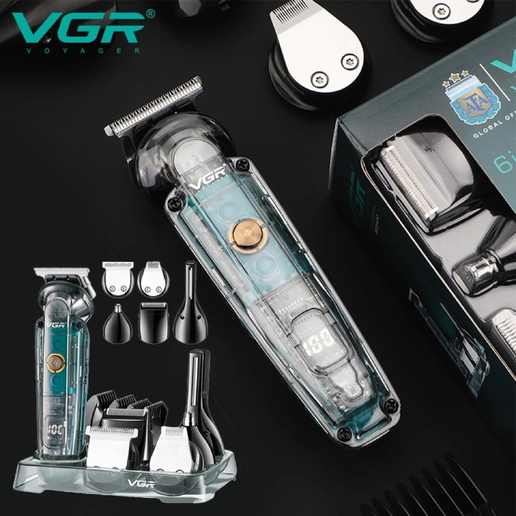 ست ماشین اصلاح موی صورت و بدن وی جی ار مدل V-102