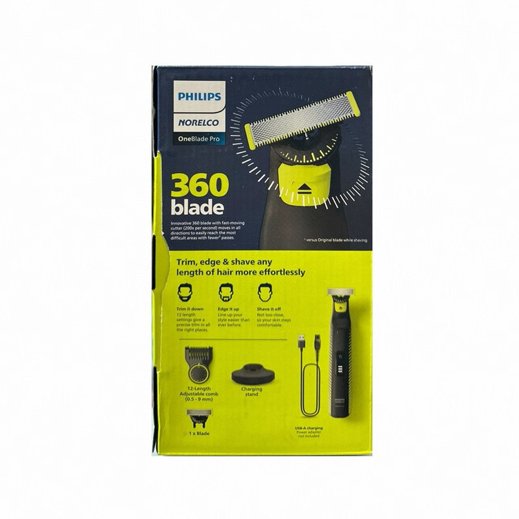 ماشین اصلاح موی صورت شارژی فیلیپس مدل وام بلید 6507/70، صفرزن، تیغه استیل ضد زنگ، ضد آب، قابل استفاده زیر دوش، تیغه اضافه قابل تعویض