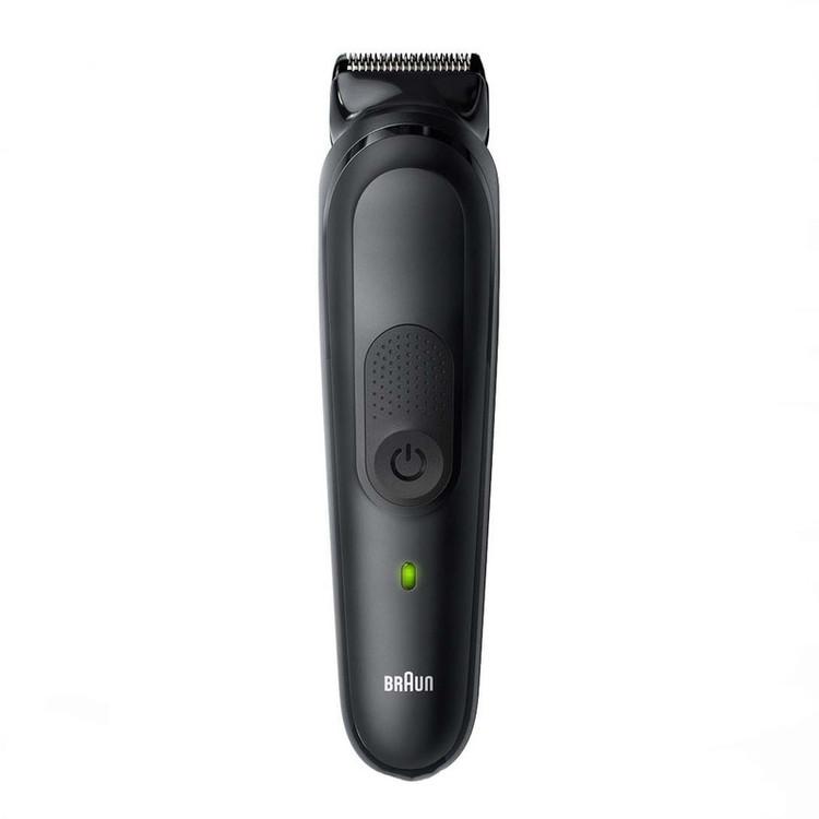 ماشین اصلاح موی سر و صورت شارژی براون مدل MGK7331 با تیغه استیل ضد زنگ، قابلیت اصلاح با شماره صفر، استفاده خشک و مرطوب، طراحی ارگونومیک و باتری لیتیوم-یون با شارژ سریع
