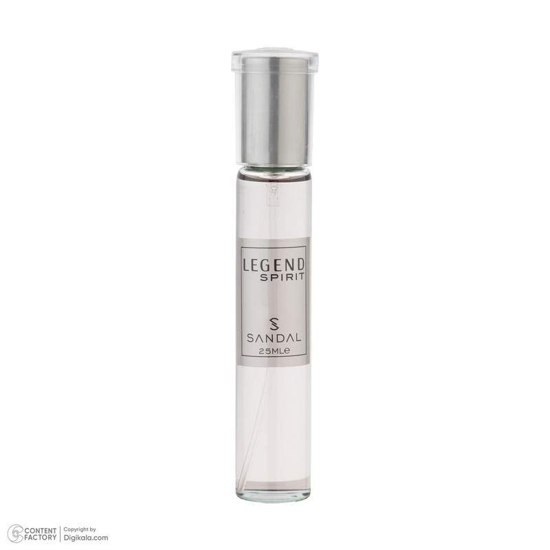 عطر جیبی مردانه صندل مدل LEGEND SPIRIT با رایحه شیرین و تند حجم 25 میلیلیتر