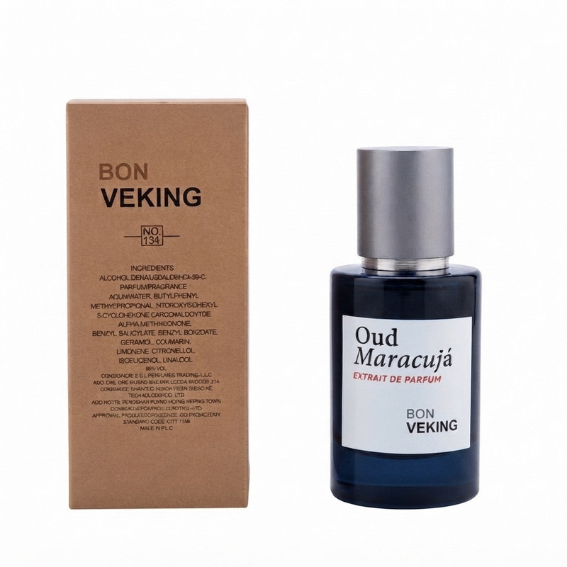 عطر جیبی مردانه بن وکینگ مدل Oud Maracuja با رایحه گرم و تلخ حجم 25 میلیلیتر