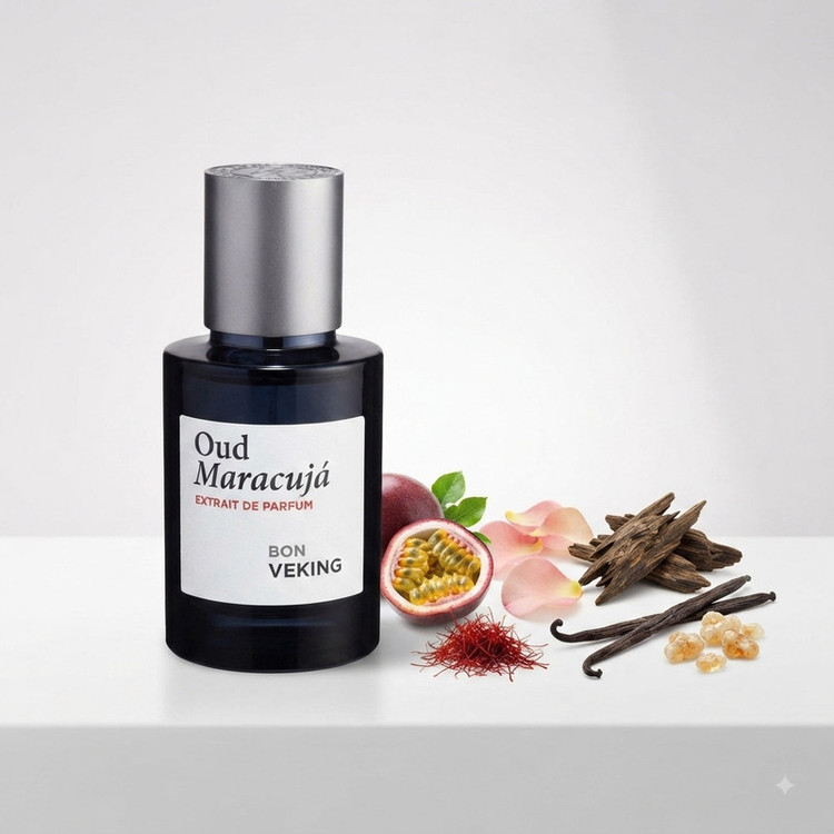 عطر جیبی مردانه بن وکینگ مدل Oud Maracuja با رایحه گرم و تلخ حجم 25 میلیلیتر