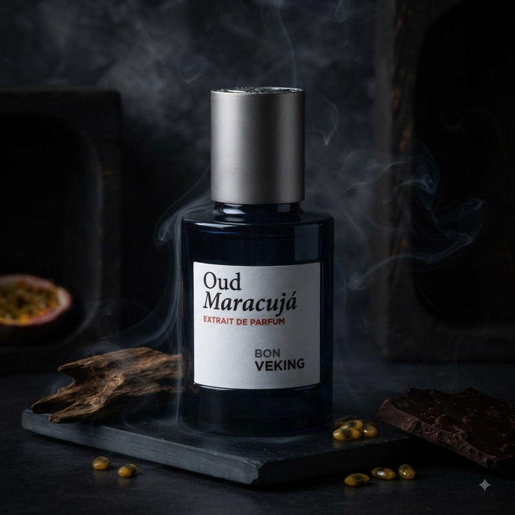 عطر جیبی مردانه بن وکینگ مدل Oud Maracuja با رایحه گرم و تلخ حجم 25 میلیلیتر