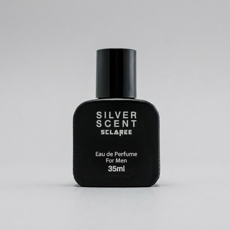 عطر جیبی مردانه اسکلاره مدل Silver Scent با رایحه گرم و تند حجم 35 میلی لیتر