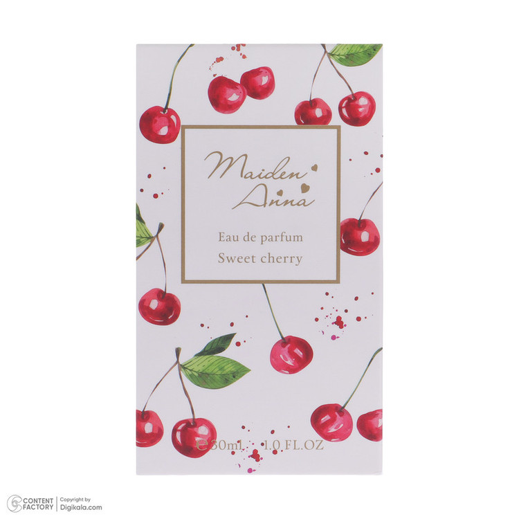 عطر جیبی زنانه میدن آنا مدل sweet cherry حجم 30 میلیلیتر، با رایحه میوهای و شیرین مناسب زمستان
