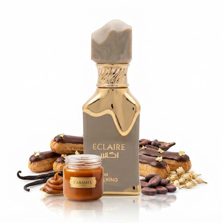 عطر جیبی زنانه وکینگ مدل اکلایر با رایحه گرم و شیرین حجم ۲۵ میلی لیتر